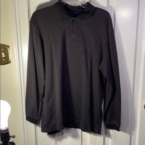 Haggar brown and black cotton sweater